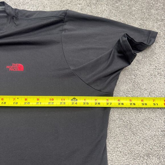 The North Face Reaxion Amp Athletic Fit Logo T-Shirt Mens XL Gray Crew Neck Tee - Picture 11 of 12